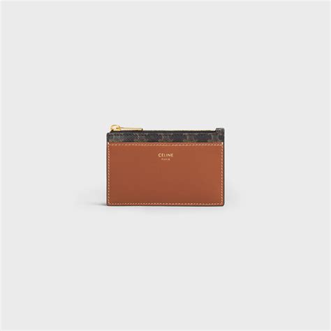 celine card holder brown